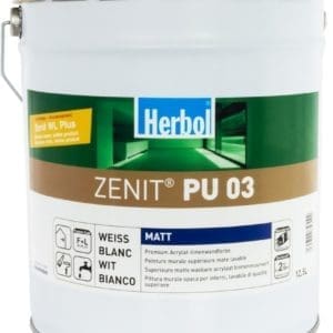 Herbol-Zenit-PU-03 Muurverf Binnen Wit RAL 9010