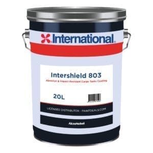 Intershield 803 (20L) - 2 comp. - Primer/Finish - Abrasion Resistant Cargo Tank Lining - 20L, Red [packaging, color]